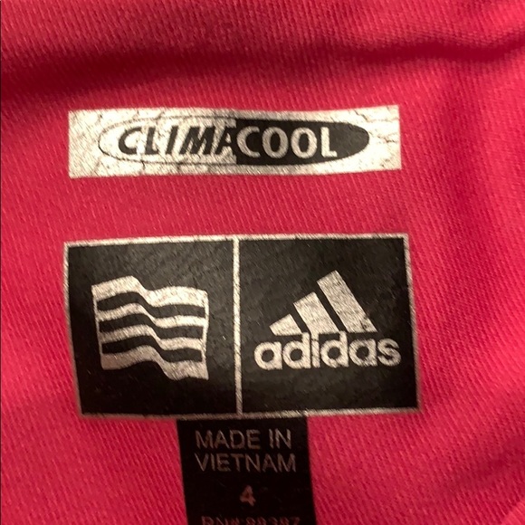 Adidas pink plaid athletic skort size 4 - Picture 4 of 5